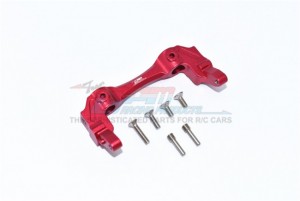 GPM SCX3331F ALUMINIUM FRONT BUMPER MOUNT  1/10 RC AXIAL RACING SCX10-III TRUCK AXI231014 - RED - SCX3331F-R