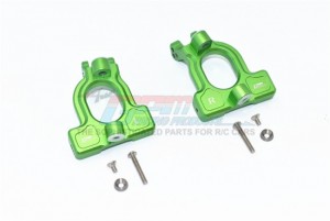 GPM MAKS019 ALUMINUM FRONT C HUBS ARRMA 1/10 4WD KRATON 4X4 4S BLX ARA102690 - GREEN - MAKS019-G