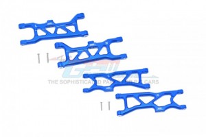 GPM MAKS5556 ALUMINUM FRONT & REAR  LOWER ARMS ARRMA 1/10 4WD KRATON 4X4 4S BLX ARA102690 - BLUE - MAKS5556-B