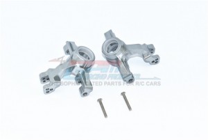 GPM RACING MAKS021 ALUMINUM FRONT KNUCKLE ARMS ARRMA 1/10 4WD KRATON 4X4 4S BLX ARA102690 - GUN SILVER - MAKS021-GS