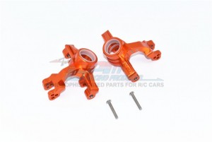 GPM RACING MAKS021 ALUMINUM FRONT KNUCKLE ARMS ARRMA 1/10 4WD KRATON 4X4 4S BLX ARA102690 - ORANGE - MAKS021-OR