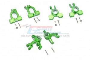 GPM RACING MAKS192122 ALLOY FRONT C-HUBS FRONT / REAR KNUCKLE ARMS 1/10 4WD ARRMA KRATON 4X4 4S BLX ARA102690 - GREEN - MAKS192122-G