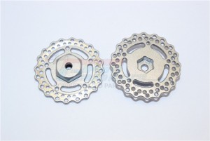 ALUMINIUM FRONT WHEEL HEX WITH BRAKE DISK AXIAL-1/18 YETI JR - MYT010AF/D-GS