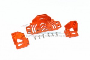 GPM SCX30126R ALLOY REAR BATTERY HOLDER 1/10 RC AXIAL RACING 1/10 4WD SCX10-III - ORANGE - SCX30126R-OR