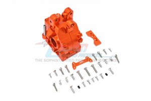 GPM MAKX012 ALUMINUM FRONT GEAR BOX  1/5 ARRMA RC 4WD KRATON 8S BLX MONSTER TRUCK -ARA110002T1/T2 - ORANGE - MAKX012-OR
