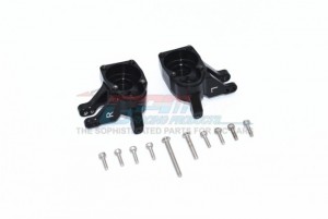 GPM RACING SCX3021B ALUMINUM INNER PART OF FRONT KNUCKLE ARMS 1/10 RC AXIAL SCX10 III - BLACK - SCX3021B-BK