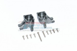 GPM RACING SCX3021B ALUMINUM INNER PART OF FRONT KNUCKLE ARMS 1/10 RC AXIAL SCX10 III - GUN SILVER - SCX3021B-GS