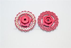 ALUMINIUM REAR WHEEL HEX WITH BRAKE DISK AXIAL 1/18 YETI JR - MYT010AR/D-R