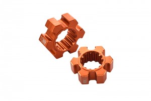 GPM TXM010/10MM ALUMINIUM WHEEL HEX (10MM THICKNESS) FOR 6S TRAXXAS XMAXX 6S 8S MONSTER - Orange - TXM010/10MM-OR