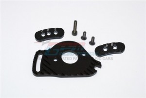 GPM SLA018ABLCG ALLOY  FIXED GEAR ADAPTER MOTOR HEATSINK MOUNT SLASH 4X4 LOW CG 68086-21 - BLACK - SLA018ABLCG-BK