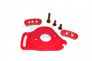 GPM SLA018ABLCG ALLOY  FIXED GEAR ADAPTER MOTOR HEATSINK MOUNT SLASH 4X4 LOW CG 68086-21 - RED - SLA018ABLCG-R