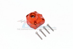 GPM CP012A ALUMINUM FRONT / REAR GEARBOX COVER AXIAL 1/10 RC 4WD CAPRA 1.9 UNLIMITED TRAIL BUGGY - ORANGE - CP012A-OR