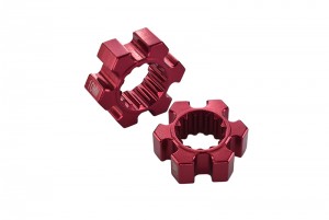GPM TXM010/10MM ALUMINIUM WHEEL HEX (10MM THICKNESS) FOR 6S TRAXXAS XMAXX 6S 8S MONSTER - Red - TXM010/10MM-R