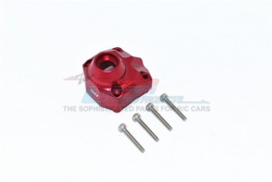 GPM CP012A ALUMINUM FRONT / REAR GEARBOX COVER AXIAL 1/10 RC 4WD CAPRA 1.9 UNLIMITED TRAIL BUGGY - RED - CP012A-R