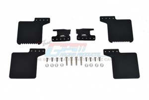 GPM SCX3ZSP10F SCALE ACCESSORIES: FRONT MUD FLAP  FOR AXIAL RACING SCX10 III JEEP ROCK CRAWLER - BLACK - SCX3ZSP10F-BK