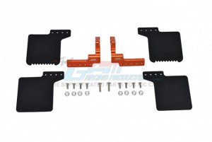 GPM SCX3ZSP10R SCALE ACCESSORIES: REAR MUD FLAP FOR AXIAL RACING 1/10 RC  SCX10 III JEEP - ORANGE - SCX3ZSP10R-OR