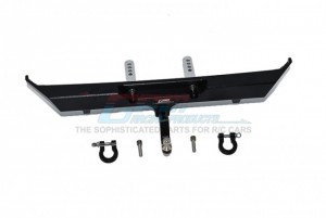 GPM SCX3330R ALUMINIUM REAR BUMPER +D-RINGS W/ TOW HOOK FOR AXIAL RACING 1/10 RC SCX10 III JEEP - SCX3330R-BK