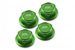GPM MAKX005 ALUMINUM WHEEL LOCK ARRMA 1/5 4WD RC KRATON 8S BLX MONSTER TRUCK - GREEN - MAKX005-G