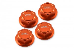 GPM MAKX005 ALUMINUM WHEEL LOCK ARRMA 1/5 4WD RC KRATON 8S BLX MONSTER TRUCK - ORANGE - MAKX005-OR
