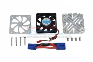 GPM MAKX018FAN ALUMINUM MOTOR HEATSINK WITH COOLING FAN ARRMA 1/5 4WD RC KRATON 8S BLX MONSTER TRUCK - MAKX018FAN-S