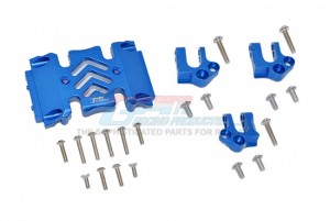 GPM SCX3038BA ALLOY CENTER GEAR BOX CASE AND MOUNT 1/10 AXIAL RACING SCX10 III ROCK CRAWLER - BLUE - SCX3038BA-B