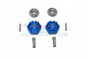 GPM TXMS010/+10M ALLOY WHEEL HUB HEX +10mm TRAXXAS 1/10 4WD MAXX MONSTER TRUCK 89076 - BLUE - TXMS010/+10M-B