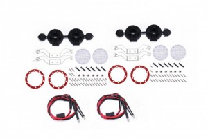 GPM ZSP057 SCALE ACCESSORIES: RC CAR ROOF SPOTLIGHT FOR CRAWLERS TRAXXAS TRX-4 TRX-6 AXIAL SCX10 III - RED - ZSP057-R