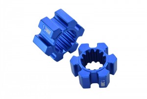 GPM TXM010/13MM ALUMINIUM WHEEL HEX (13MM THICKNESS)  FOR 6S TRAXXAS XMAXX 6S - Blue - TXM010/13MM-B