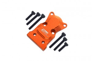 GPM SCX24012A ALUMINUM FRONT / REAR GEARBOX COVER FOR AXIAL RACING 1/24 4WD SCX24 CRAWLER - ORANGE - SCX24012A-OR
