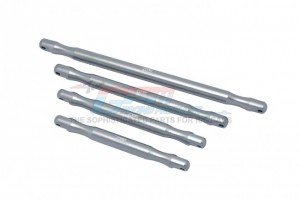 GPM MAOX025 ALUMINUM FRONT&REAR SUPPORT BRACE BAR ARRMA 1/5 4WD OUTCAST 8S BLX STUNT TRUCK ARA5810 - GUN SILVER - MAOX025-GS