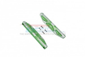 GPM HS014X ALUMINUM CHASSIS NERF BARS SILVER INLAY VERSION 1/10 RC TRAXXAS HOSS 4X4 VXL 3S 90076 - HS014X-G