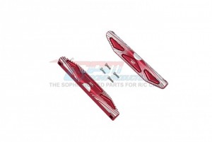 GPM HS014X ALUMINUM CHASSIS NERF BARS SILVER INLAY VERSION 1/10 RC TRAXXAS HOSS 4X4 VXL 3S 90076 - RED - HS014X-R