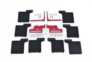 GPM TRX4ZSP72 SCALE ACCESSORIES: MUD FLAP FOR AXIAL RACING 1/10 RC SCX10 III JEEP - RED - TRX4ZSP72-R