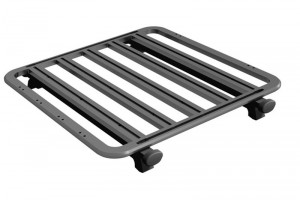 GPM SCALE ACCESSORIES: RC CAR METAL ROOF LUGGAGE RACK FOR CRAWLERS WITHOUT HANDLE AXIAL SCX10 / TRAXXAS TRX-4 - ZSP059A-BK