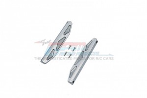 GPM HS014XA ALUMINUM CHASSIS NERF BARS SILVER INLAY A VERSION TRAXXAS 1/10 4WD HOSS 4X4 VXL 3S 90076 - HS014XA-GS