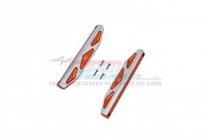 GPM HS014XA ALUMINUM CHASSIS NERF BARS SILVER INLAY A VERSION TRAXXAS 1/10 4WD HOSS 4X4 VXL 3S 90076 - ORANGE - HS014XA-OR