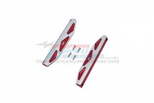 GPM HS014XA ALUMINUM CHASSIS NERF BARS SILVER INLAY A VERSION TRAXXAS 1/10 4WD HOSS 4X4 VXL 3S 90076 - HS014XA-R