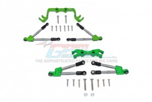 GPM HS049FR ALUMINUM FRONT & REAR TIE RODS WITH STABILIZER TRAXXAS 1/10 4WD HOSS 4X4 VXL 3S - HS049FR-G
