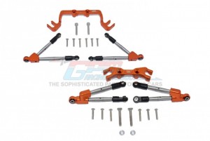GPM HS049FR ALUMINUM FRONT & REAR TIE RODS WITH STABILIZER TRAXXAS 1/10 4WD HOSS 4X4 VXL 3S - HS049FR-OR