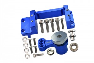 GPM MAKX024 ALUMINUM SERVO MOUNT SERVO HORN - 25T ARRMA 1/5 4WD OUTCAST KRATON 8S BLX - BLUE - MAKX024-B