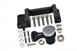 GPM MAKX024 ALUMINUM SERVO MOUNT SERVO HORN - 25T ARRMA 1/5 4WD OUTCAST KRATON 8S BLX - BLACK - MAKX024-BK