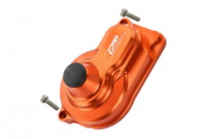 GPM LM038GCA ALUMINUM REAR MAIN GEAR COVER LOS211016 LOSI 1/18 2WD MINI-T 2.0 - ORANGE - LM038GCA-OR