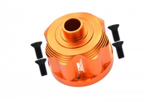 GPM MAKX011 ALUMINIUM FRONT / REAR DIFF CASE ARA310937 ARRMA 1/5 4WD OUTCAST / KRATON 8S - ORANGE - MAKX011-OR