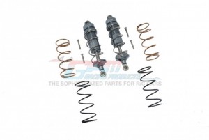 GPM MAKS107F ALUMINUM FRONT THICKENED SPRING DAMPERS 107mm ARRMA 1/10 4WD KRATON 4X4 4S BLX ARA102690 - GUN SILVER - MAKS107F-GS-S