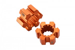 GPM TXM010/13MM ALUMINIUM WHEEL HEX (13MM THICKNESS)  FOR 6S TRAXXAS XMAXX 6S - Orange - TXM010/13MM-OR