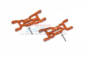 GPM LM055 ALUMINUM FRONT LOWER ARMS TEAM LOSI  1/18 2WD MINI-T 2.0 STADIUM TRUCK LOS01015 - ORANGE - LM055-OR