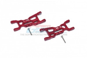 GPM LM055 ALUMINUM FRONT LOWER ARMS TEAM LOSI  1/18 2WD MINI-T 2.0 STADIUM TRUCK LOS01015 - RED - LM055-R