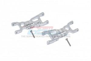 GPM LM055 ALUMINUM FRONT LOWER ARMS TEAM LOSI  1/18 2WD MINI-T 2.0 STADIUM TRUCK LOS01015 - SILVER - LM055-S