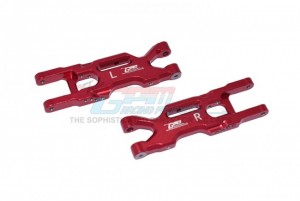 GPM LM056 ALUMINUM REAR LOWER ARMS TEAM LOSI 1/18 2WD MINI-T 2.0 STADIUM TRUCK LOS01015 - RED - LM056-R