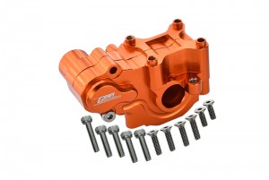GPM LM013 ALUMINUM REAR GEAR BOX LOSI 1/18 2WD MINI-T 2.0 STADIUM TRUCK LOS01015 - ORANGE - LM013-OR